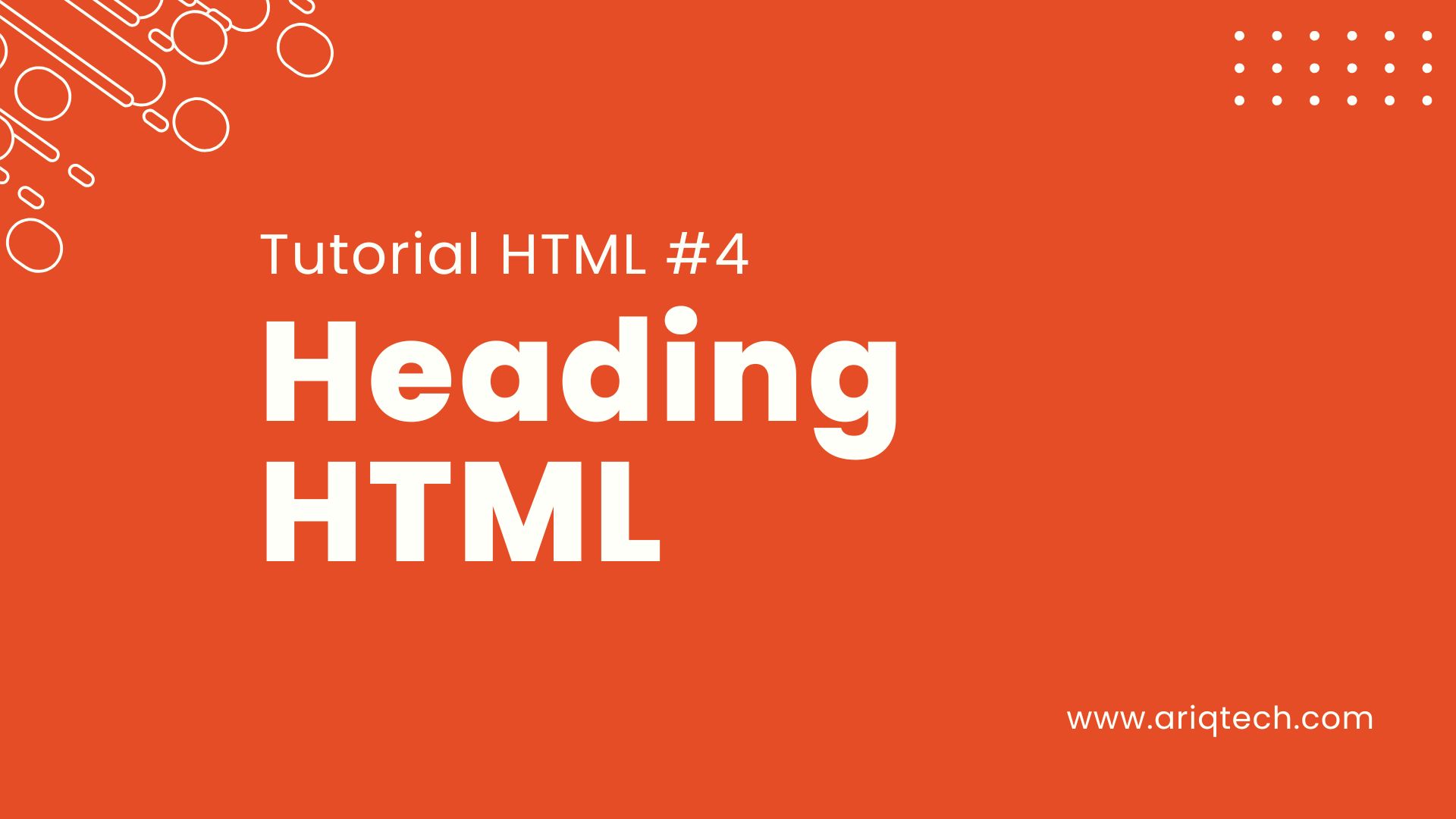 Tutorial Belajar HTML Part 4 - Penggunaan Heading Tags dalam HTML: Menyusun Judul dan Subjudul